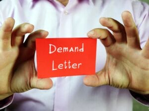Conceptual photo of a Demand Letter with the phrase written on it.